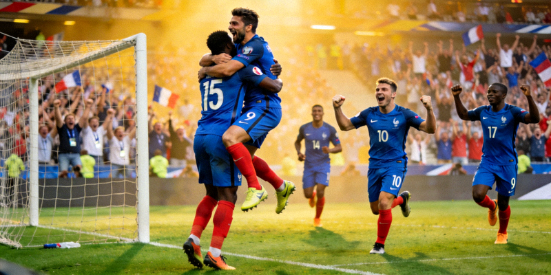 法国国家足球队庆祝进球